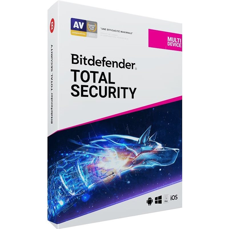   Les anti-virus monoposte   Bitdefender Total Security 2 ans 10 PC 4+1 gratuit 
