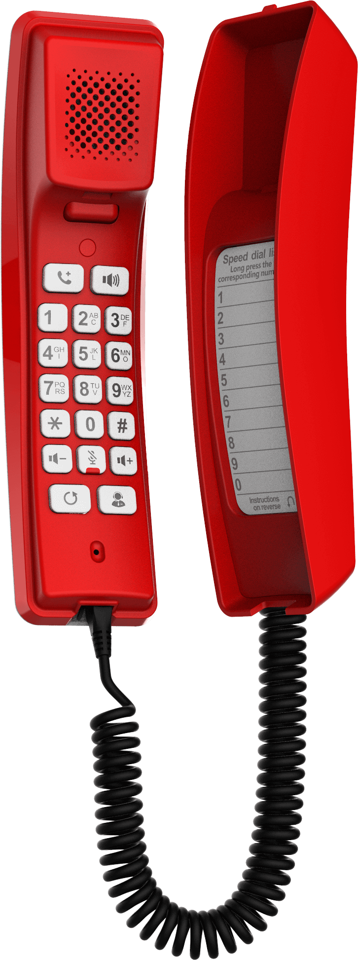  Téléphones SIP   Tlphone d'urgence SIP mural H2U rouge H2U-RED