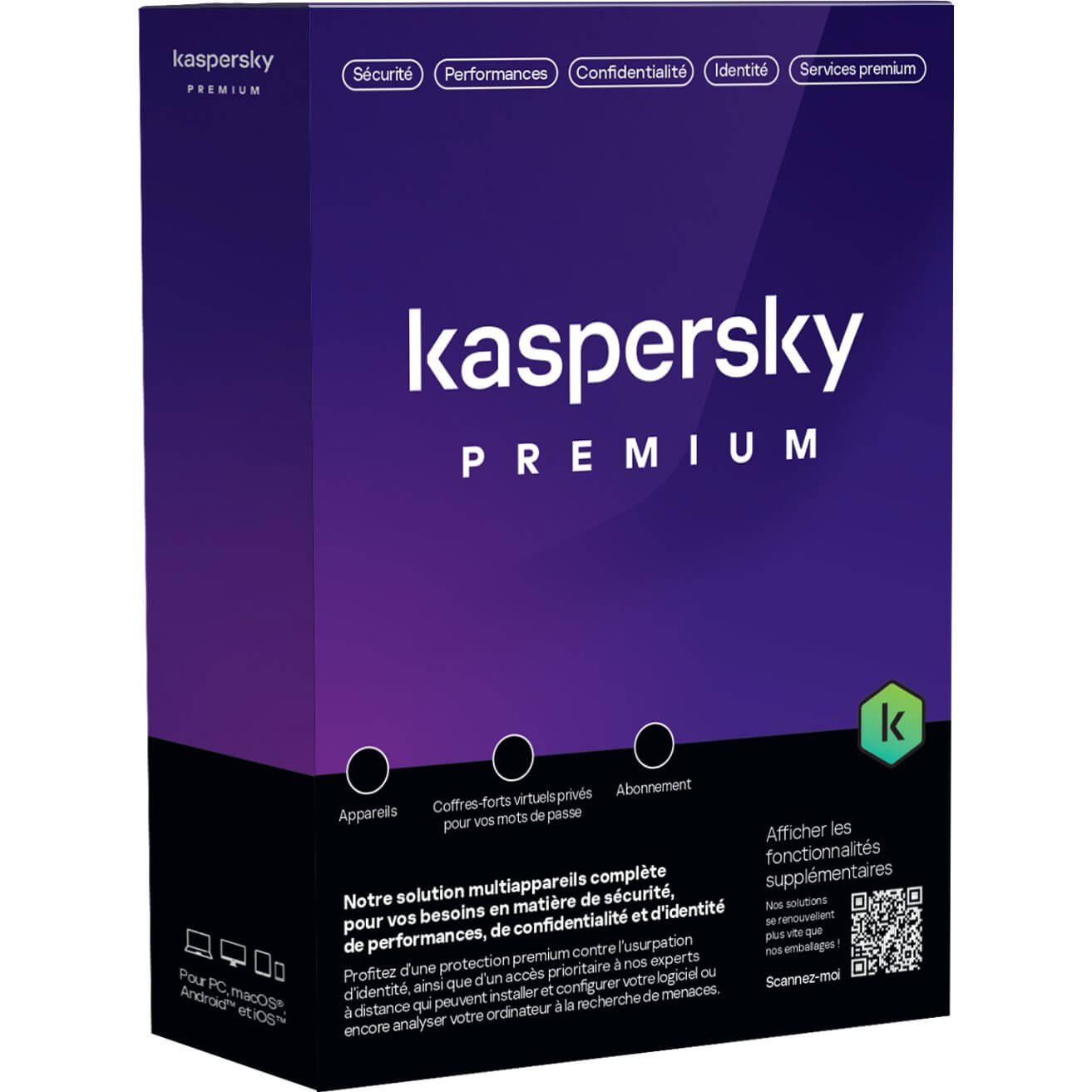   Les anti-virus monoposte   Kaspersky Premium 1 an 10 Postes KL1047F5KFS-MINI