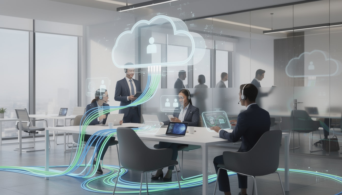 découvrez comment la téléphonie cloud et la fibre professionnelle se complètent, leurs synergies pour optimiser les communications d'entreprise et les limites à prendre en compte.